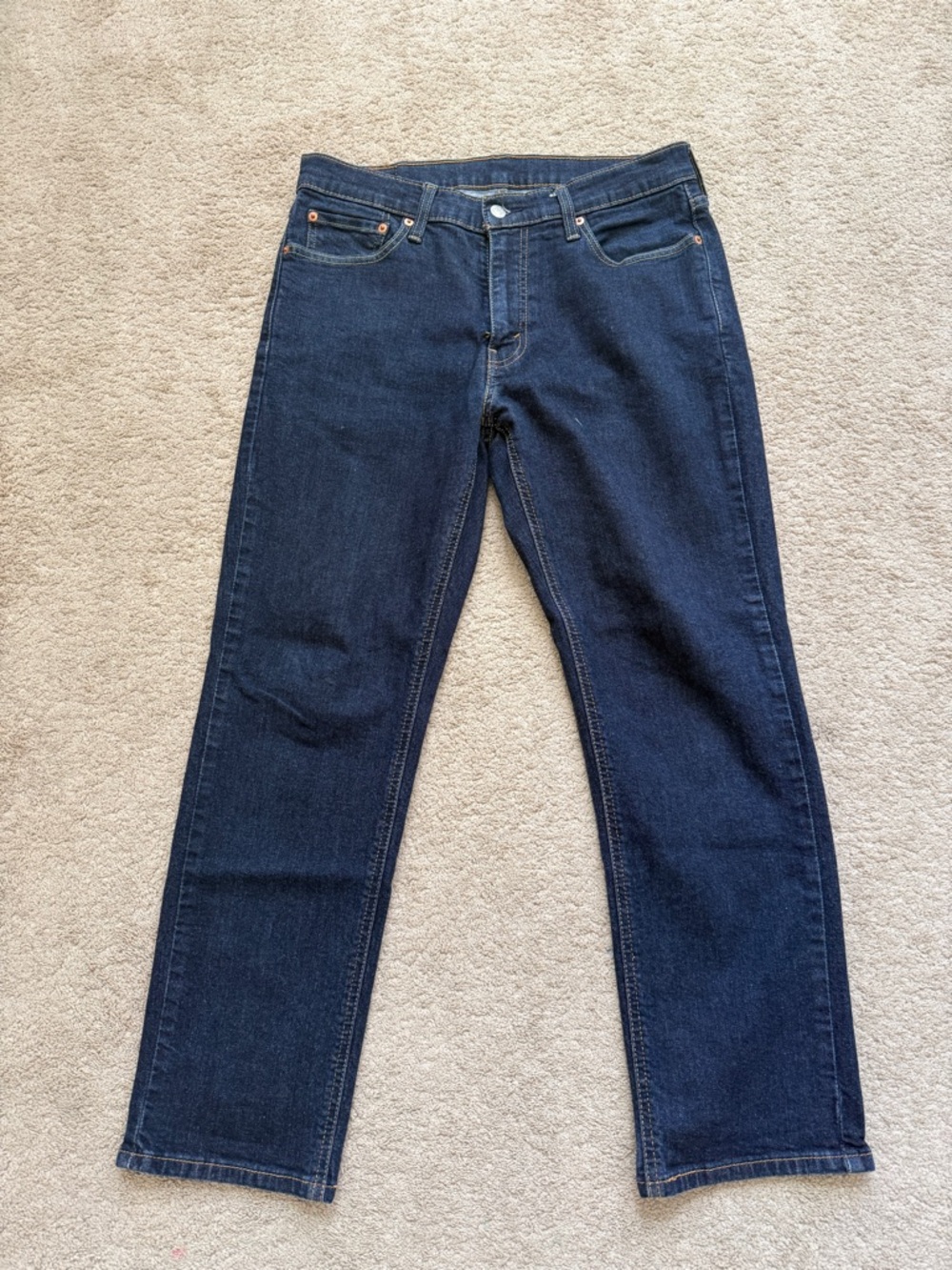 Levi's Dark Blue Straight Jeans